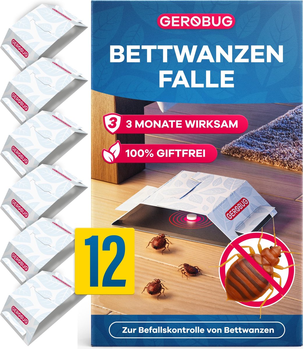Bedbug trap - Effectieve kleefvallen - Pack van 12