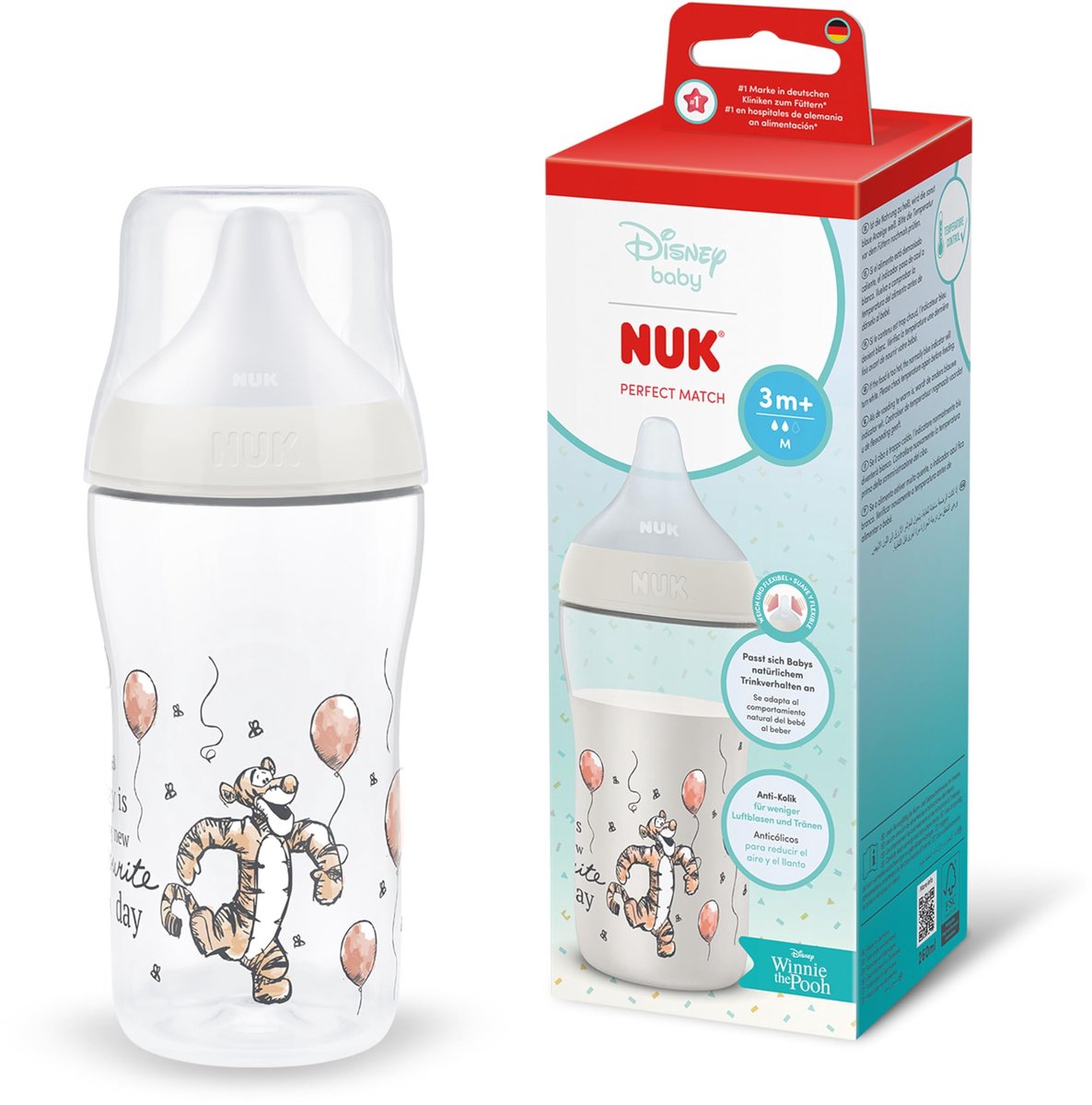 Babyfles - 260ml - Anti-Colic - Beige