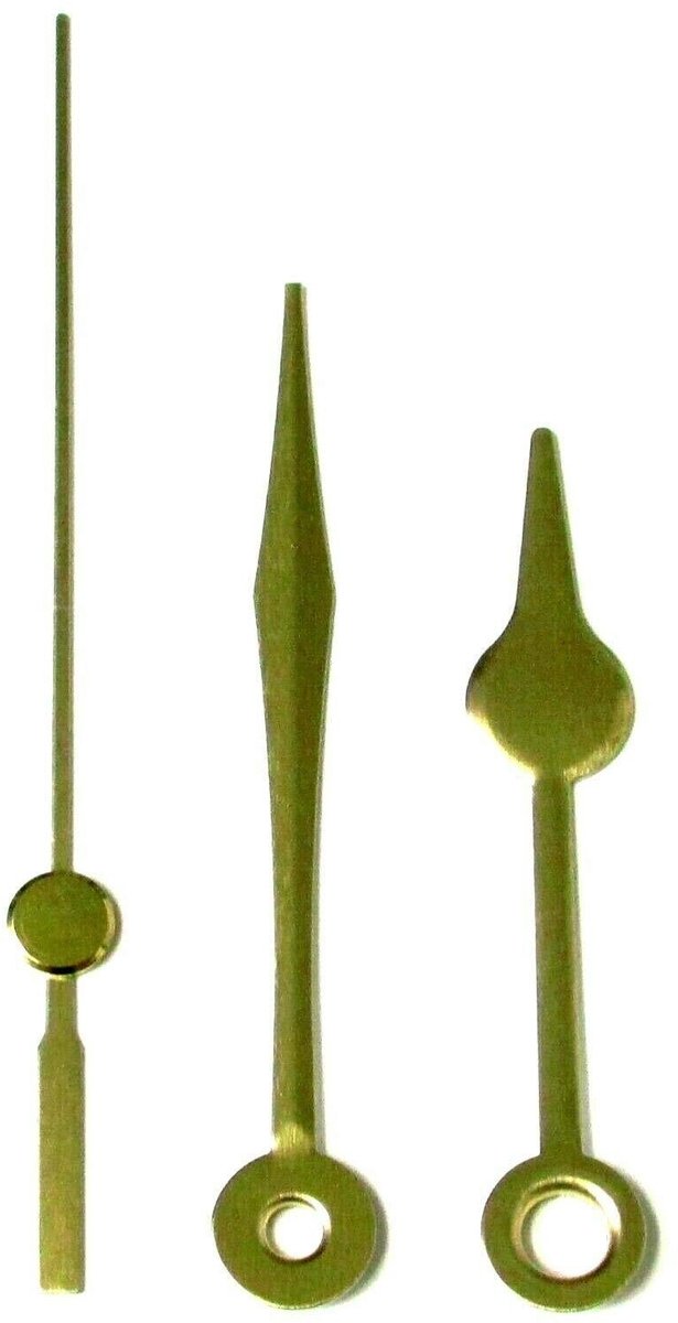 Quartz Klok Wijzers - Goud - Voor Mechanisme met 3.6mm en 5.5mm Handgaten