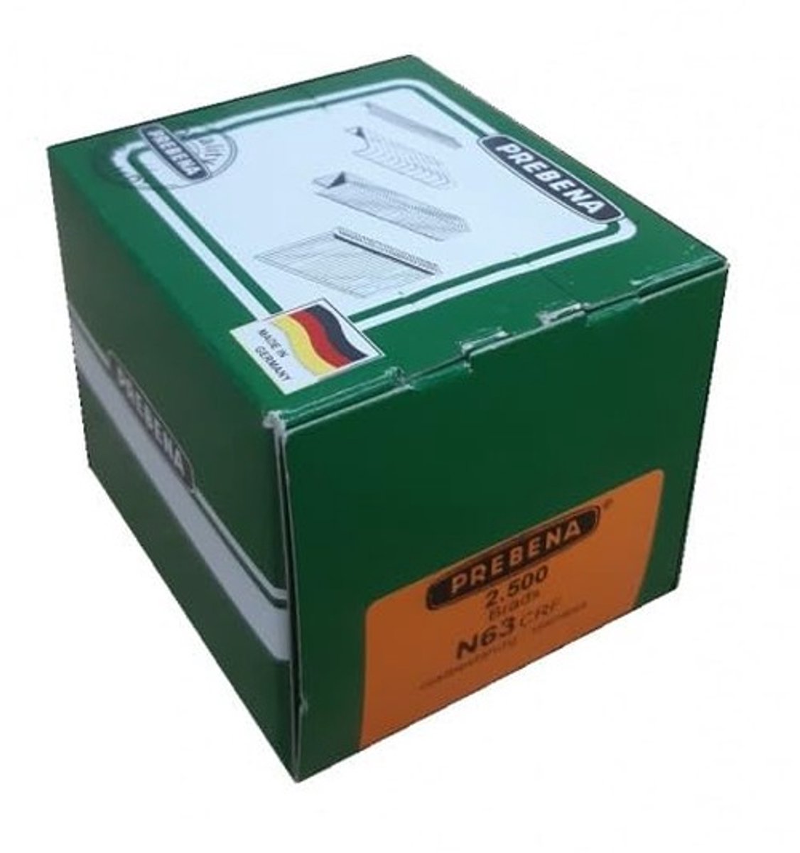 Nagels 63 mm - Versterkte Kop - 2500 Stuks