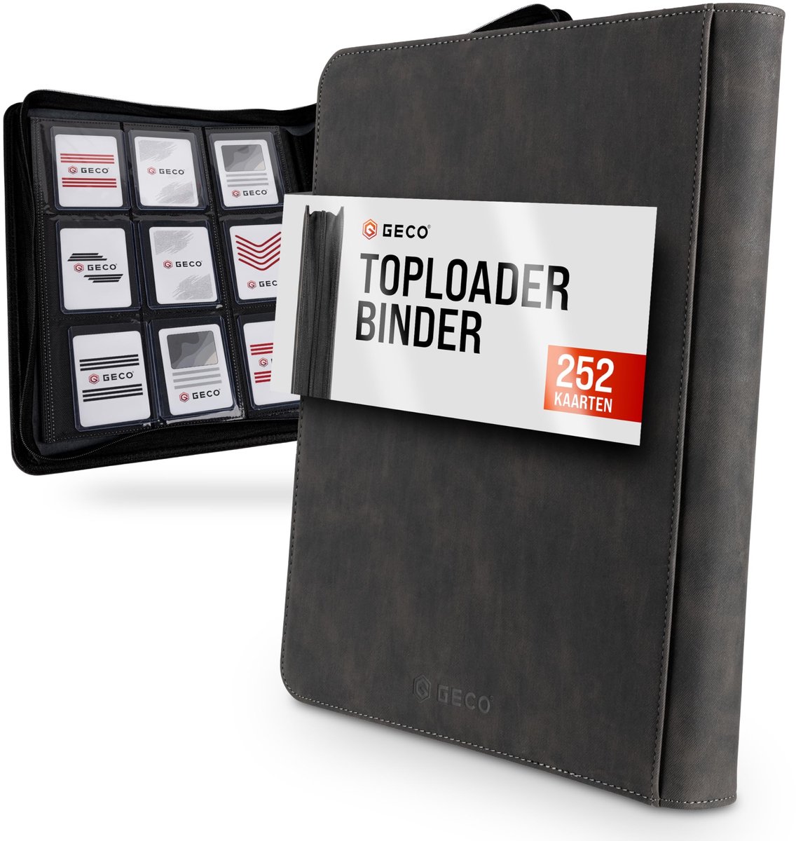 Toploader Binder - 9-Pocket Album voor 252 kaarten - Zwart