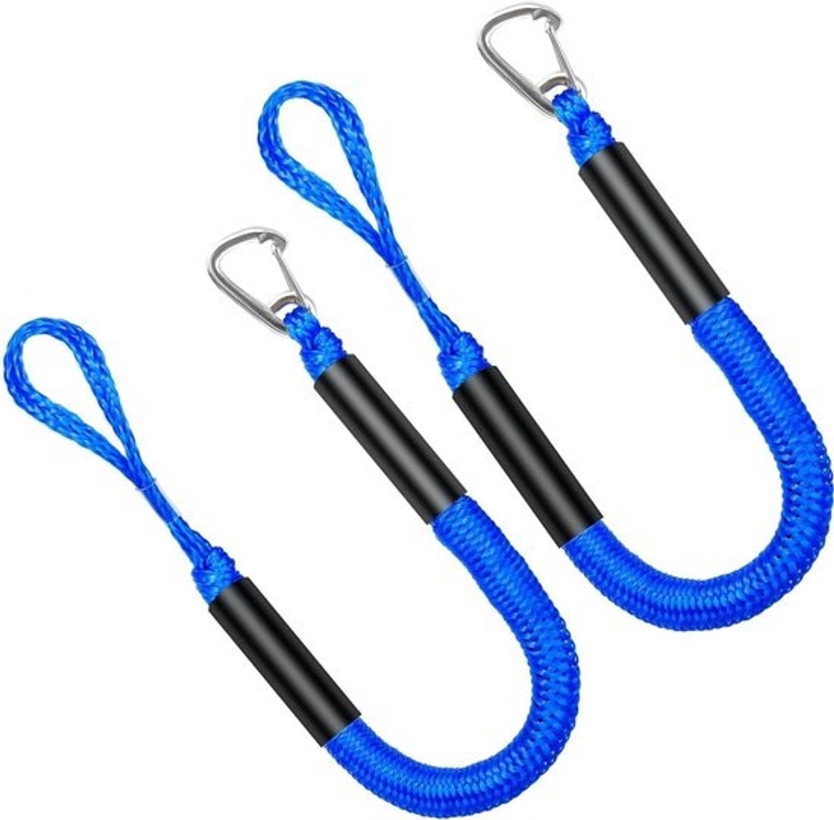Bungee Dock Lijn - Afmeerlijn Boot - Veilig Afmeren - Ingebouwde Schokdemper - 2FT - Blauw