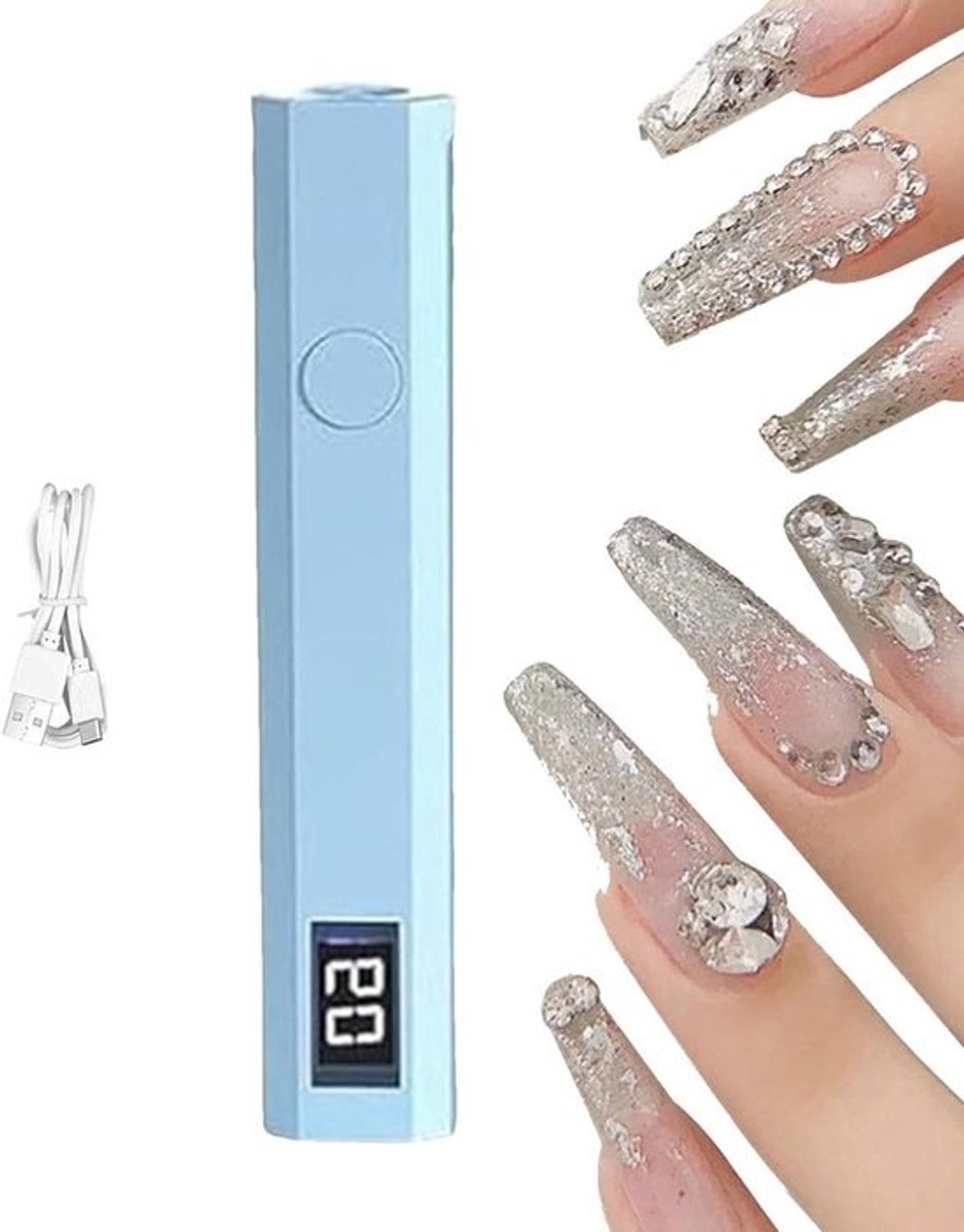 UV Nagellamp - Manicure Lamp - Gellak Uitharden - Draadloos Oplaadbaar - Compact Formaat - Wit