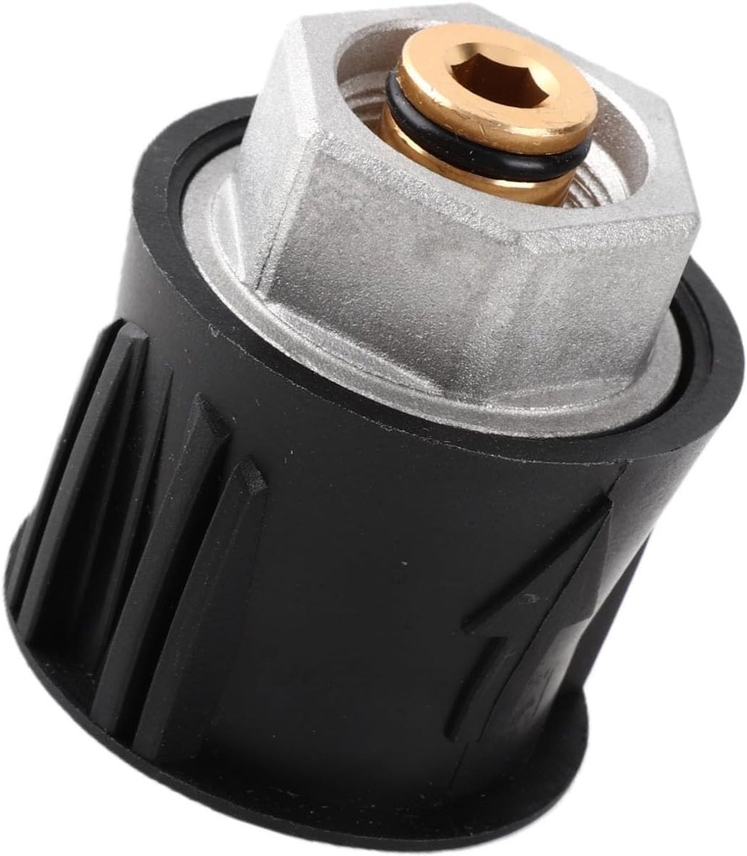 Hogedrukreinigeradapter M22 naar 14 mm Aluminium Connector voor 4000 PSI Hogedrukreinigers en Accessoires