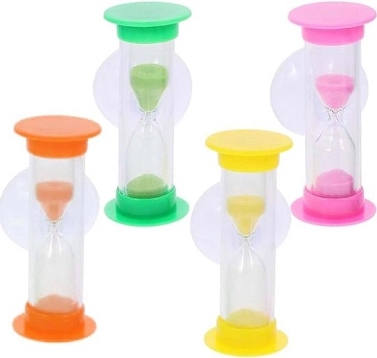 Zandlopers - Keukentimer Tijdklok - Tijdmanagement - Dubbele beschermlaag - 3 minuten - Multicolor