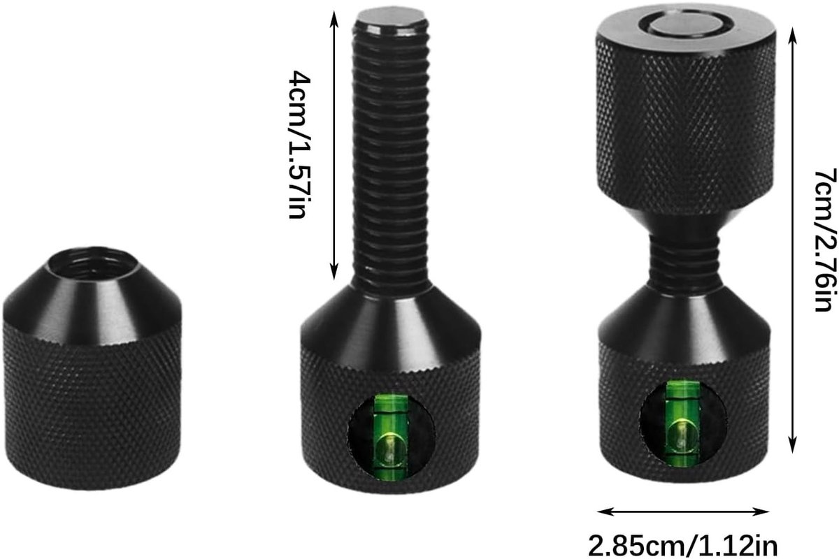 Flensoriëntatiepennen Set van 2, Aluminium Flensversteller voor Grote Machines, Dubbele Gatverbinding voor Precisie en Stabiliteit (1-1/8")