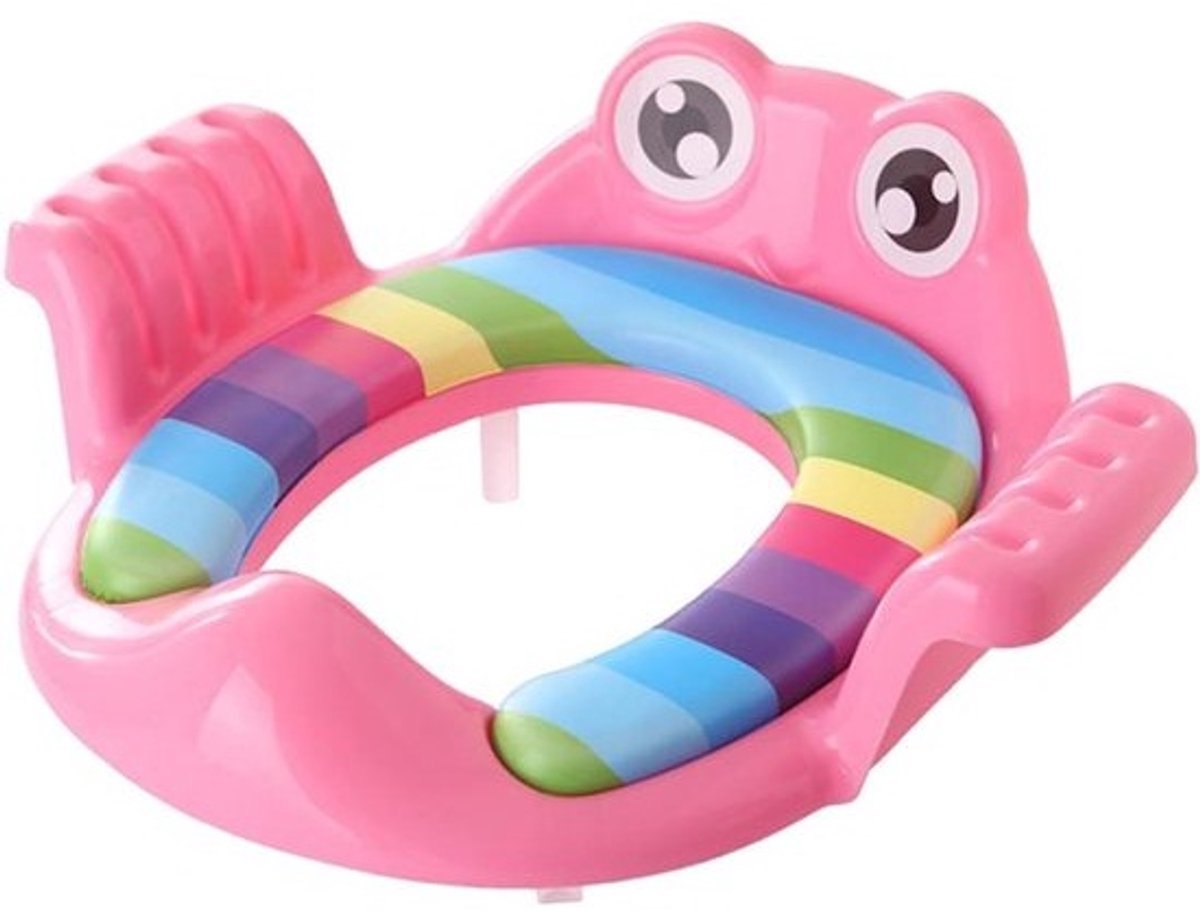 Toilettrainer Kinderen - Zindelijkheidstrainer Potje - Zelfstandig Leren - Met Handgrepen - 38x35x8cm - Groen