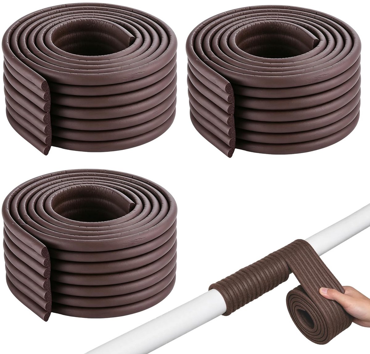 Zelfklevende Buisisolatie voor Verwarmingsbuizen - 8 cm x 2 m