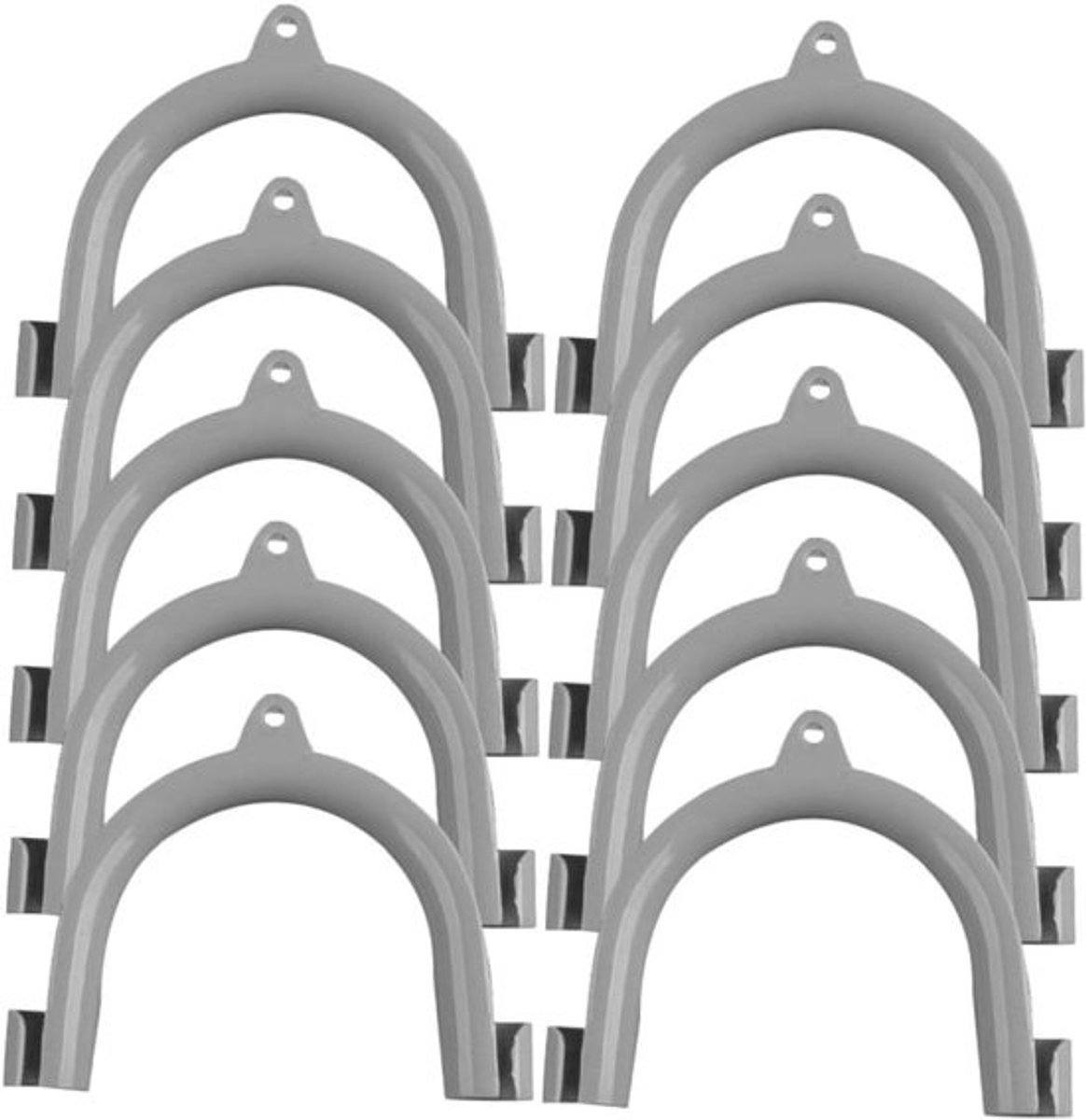 Bevestiging afvoerleiding - Afvoerpijp wasmachine - Slang Bevestigen - Universele Gesp - 10 Stuks - Wit