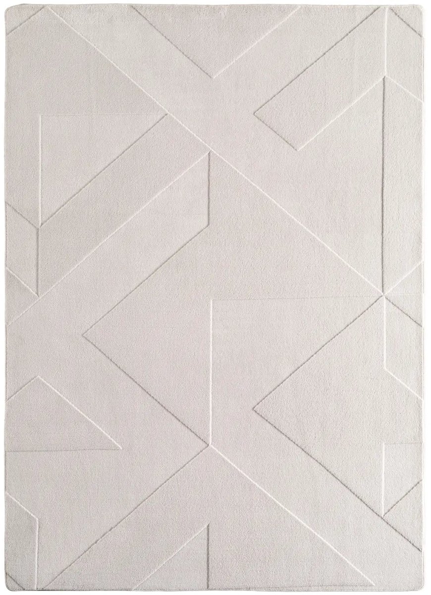 Dutch XXL Wasbaar Vloerkleed | Tapijt | Pompei | Geometrisch | Crème | 140x200 cm