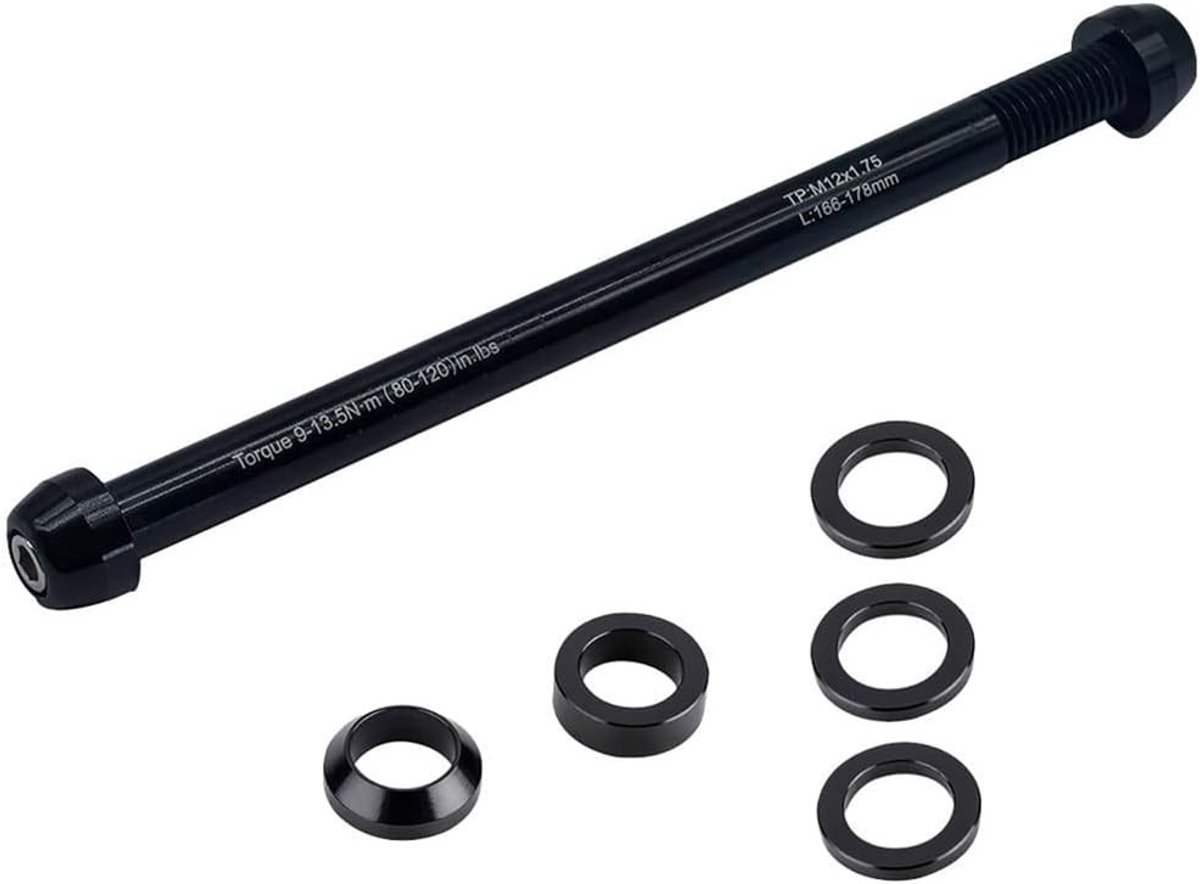 Bicycle Trainer Thru Axle Skewer 12 x 142-148 mm voor Fietstraining, Indoor Fietsen, Sportaccessoires