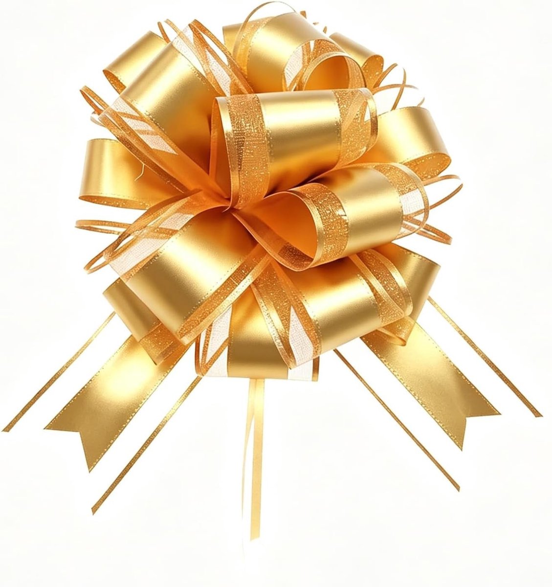 Grote Cadeau Strik (25cm) voor Verpakking, Bruiloft, Verjaardag en Kerst - Handgemaakte Versiering met Cadeaulint