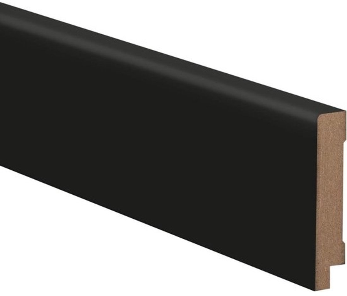 MDF Plint - Afgeronde Plint Plinten - Wandafwerking - Slag- en krasbestendige folie - 16 x 100 x 2500 mm