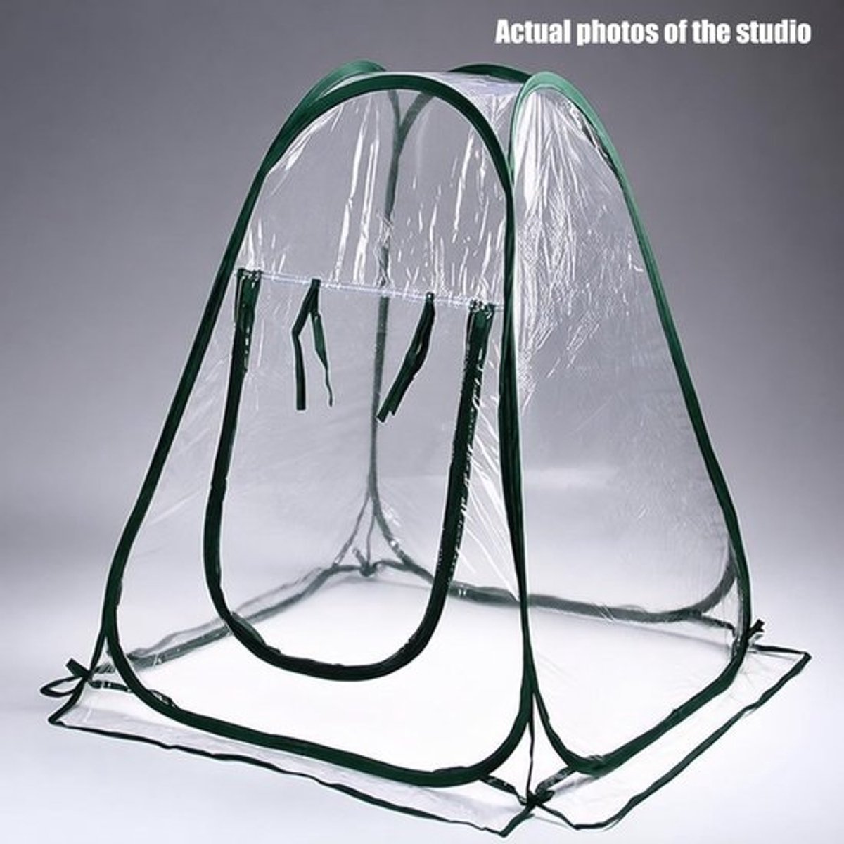 Opvouwbare Plant Kas - Kweekkas Beschermhoes - Planten Beschermen - Verstelbare Luchtstroom - 45 x 38 x 8 cm - Transparant