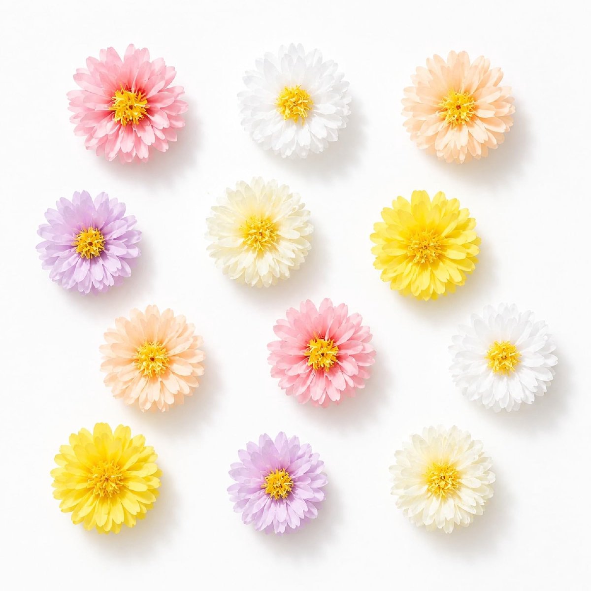Papieren bloemen voor decoratie - 12 stuks, 25 cm