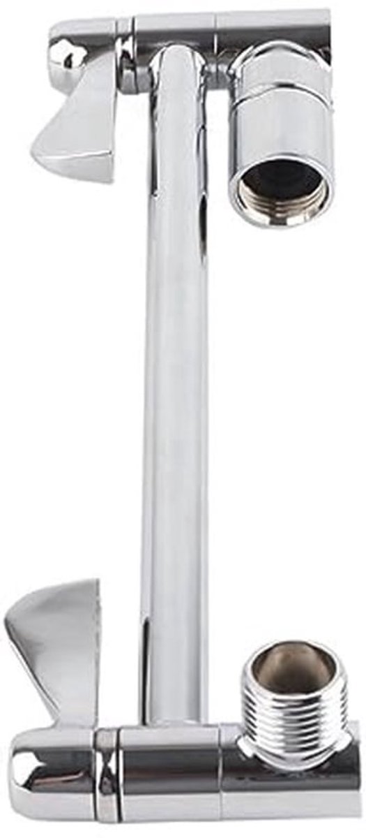 Verstelbare Douchekop Uitbreidingsarm - 10 Inch Messing, Wandmontage, Geborsteld Nikkel
