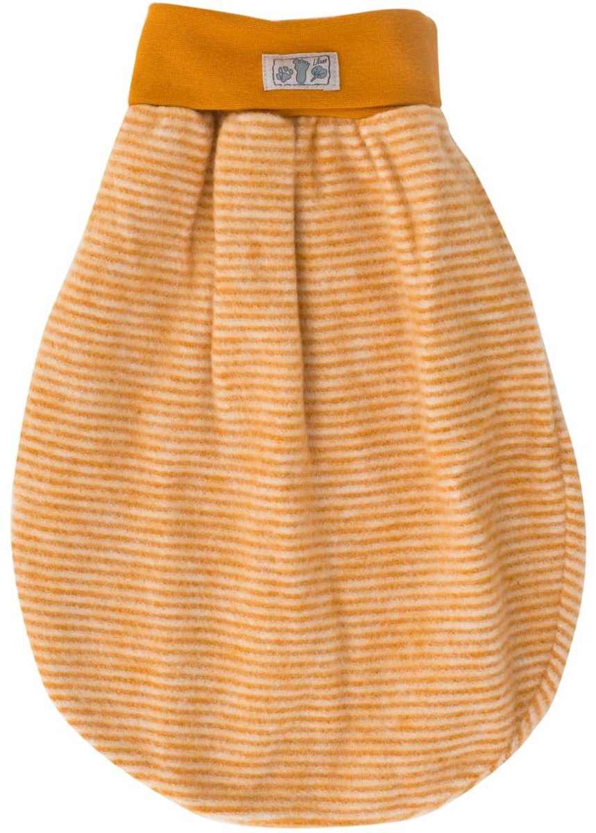 Wollen wikkeldoek voor baby's - 80 x 90 cm - Streep oranje