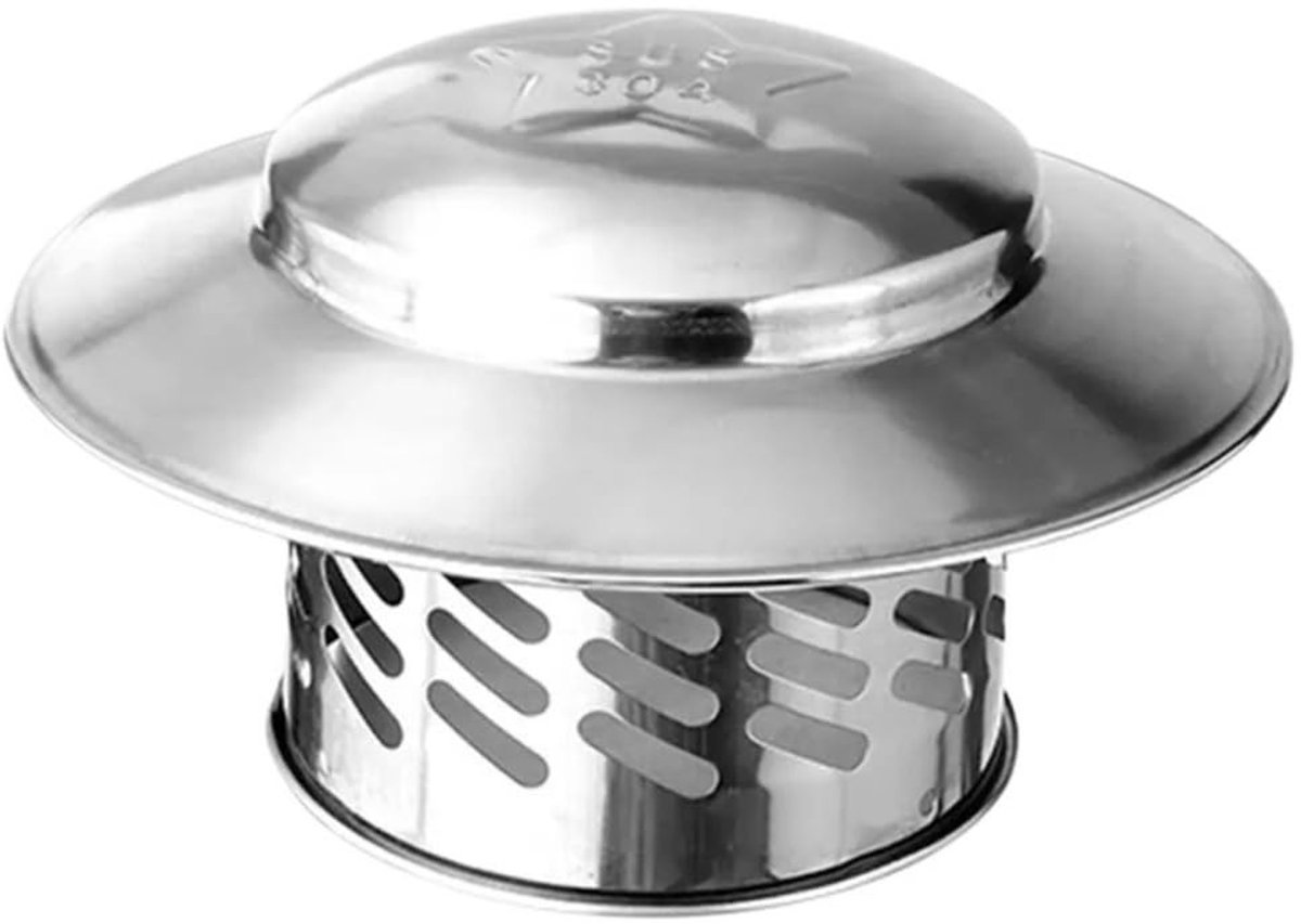 Ventilatiebuisafdekking - Roestvrij staal 304, voor 80-220 mm