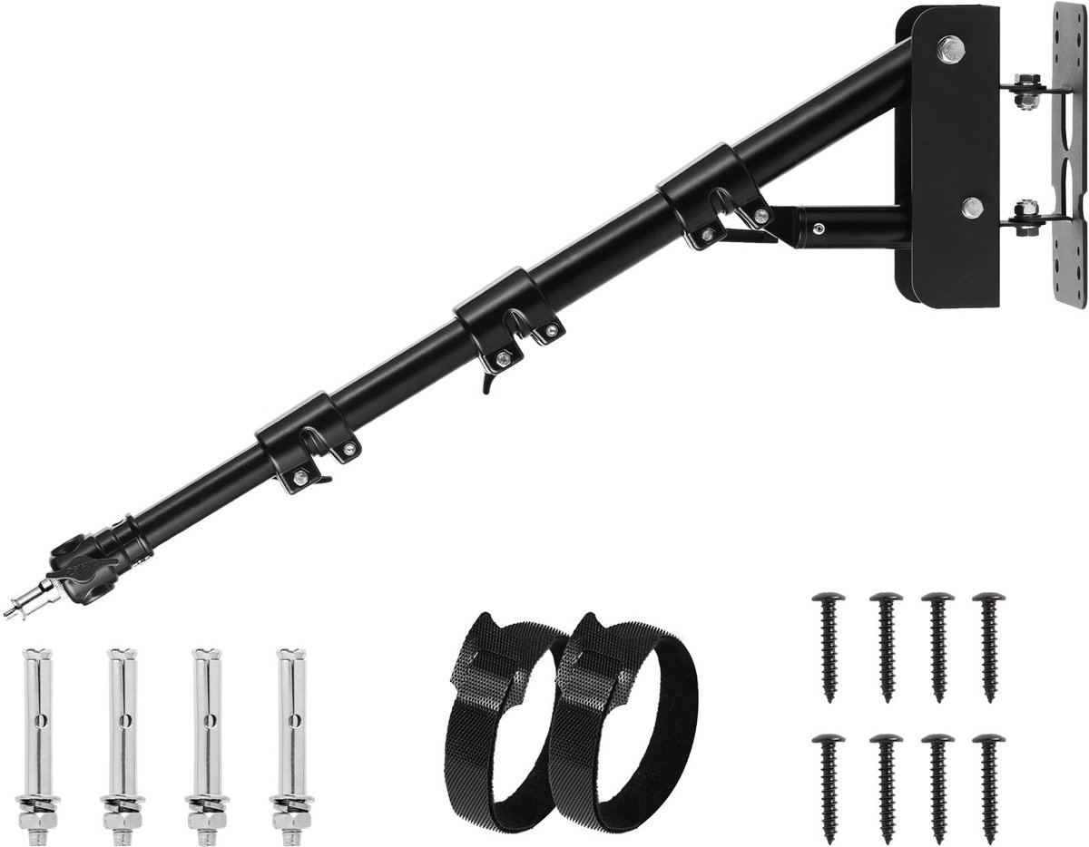 Wandmontage Driehoek Boomarm - Verstelbare Lengte 47-100 cm