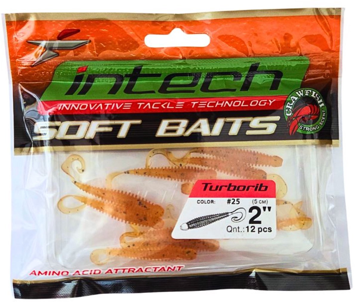 Intech Turborib Softbait 2'' - 5cm - 10 stuks - Shad kleur #25