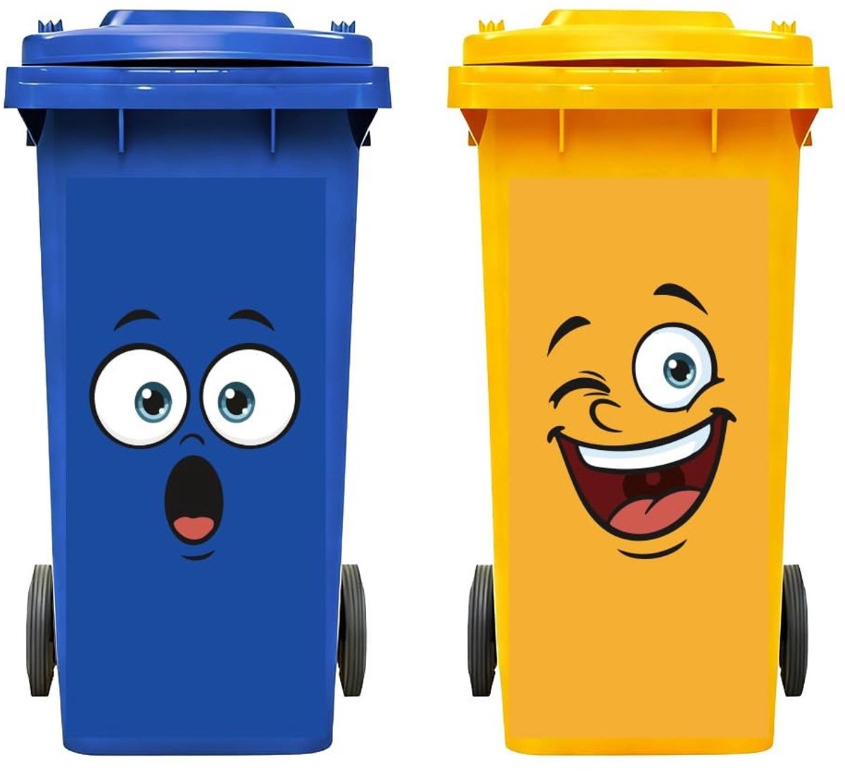 Klikostickers voor Prullenbak - Waterdicht en Functioneel - Emoji