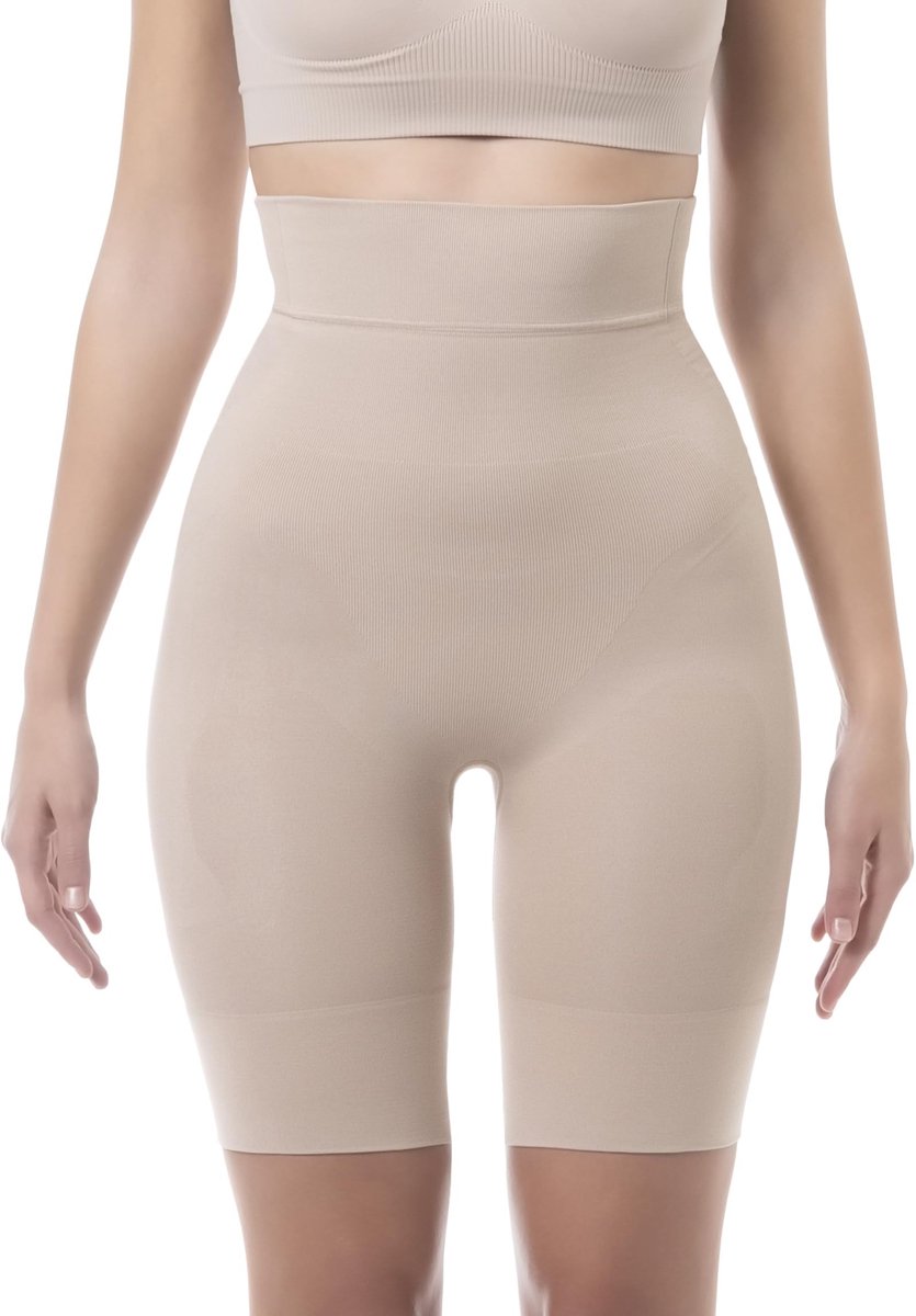 Shapewear Shorts voor Vrouwen - Boven de Knie - Tummy Control en Heuplifting - Zwart
