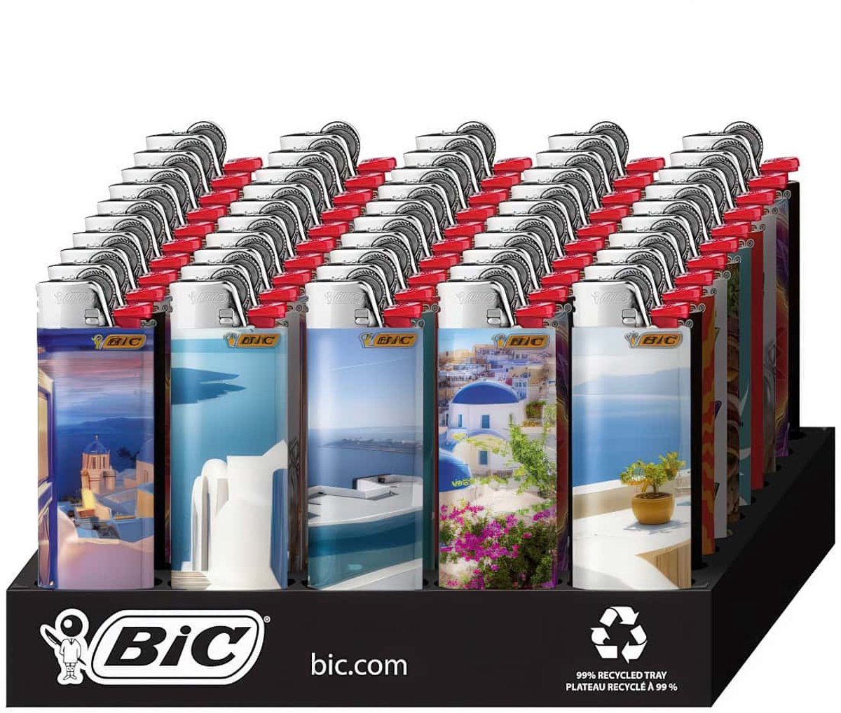 BIC Maxi J26 aanstekers – Greece - Display 50 stuks