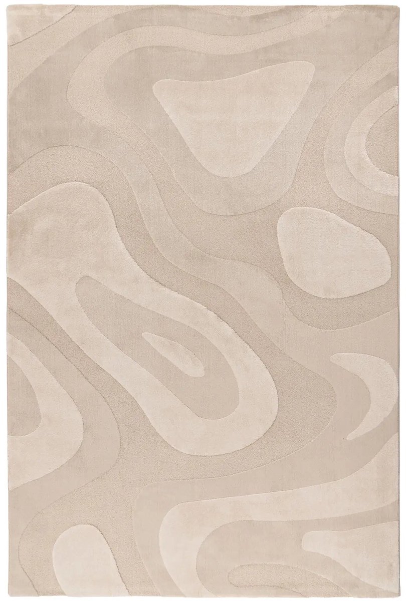 Dutch XXL Japandi Vloerkleed | Tapijt | Bergamo | Abstract | Beige, foto 2