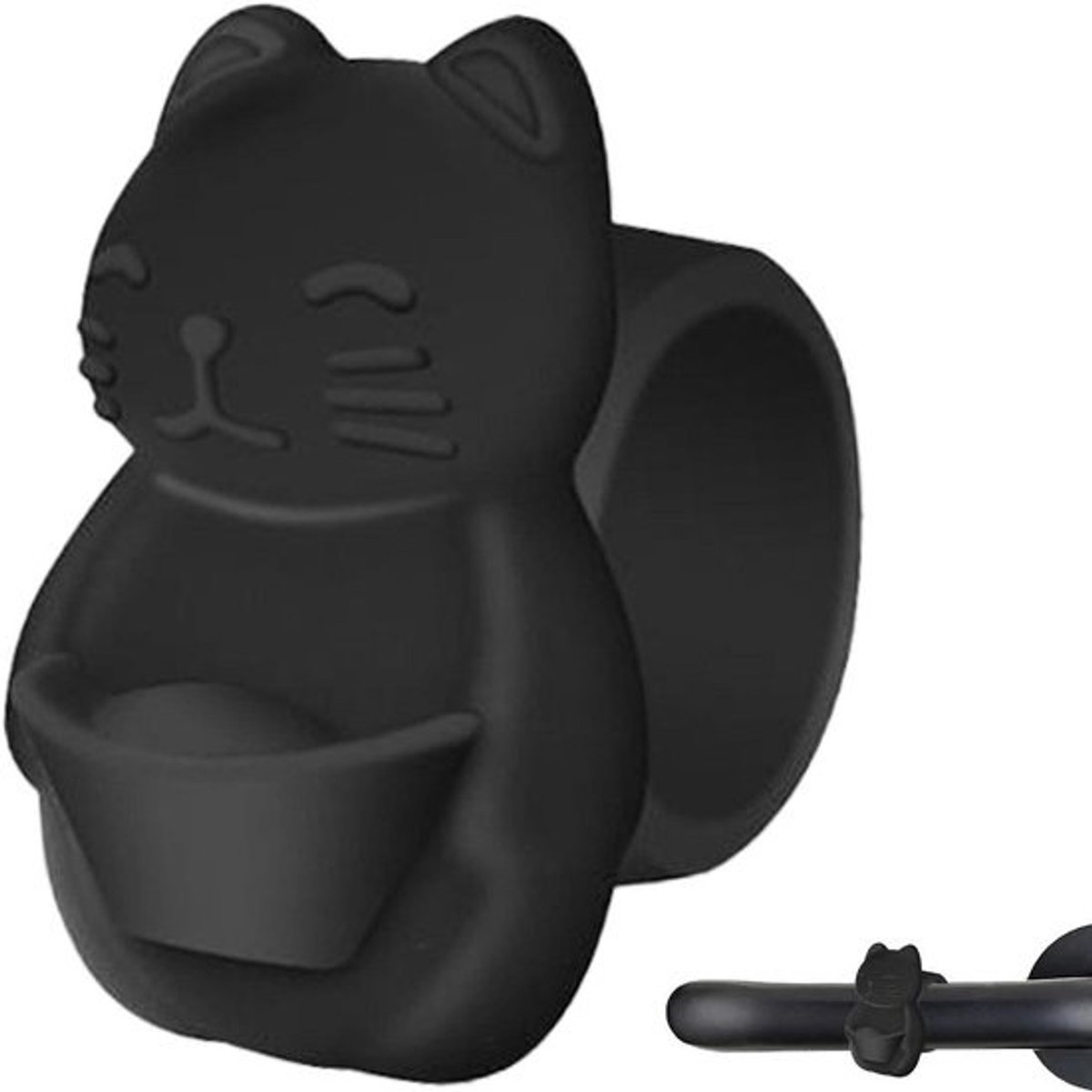 Deur Vingerbescherming - Deurstopper Buffer - Muren Beschermen - Zonder Boren Installatie - 65 cm Dikte - Zwart