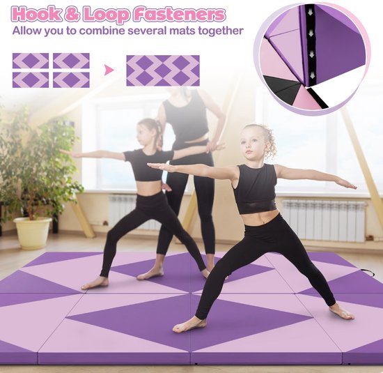 SureDeal® - Yogamatt - Opvouwbare Zachte Gymmat - 240x117x5 cm - zoals de afbeeldingen tonen van suredeal — afbeelding 3