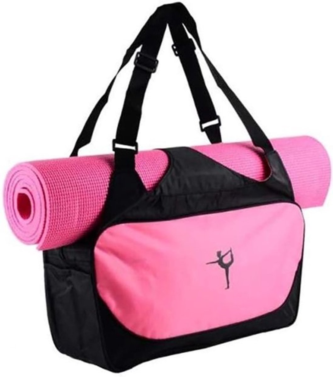 Sporttas - Yogatas Gymtas - Sportspullen Vervoeren - Waterafstotend Nylon - 43 cm Lengte - Roze