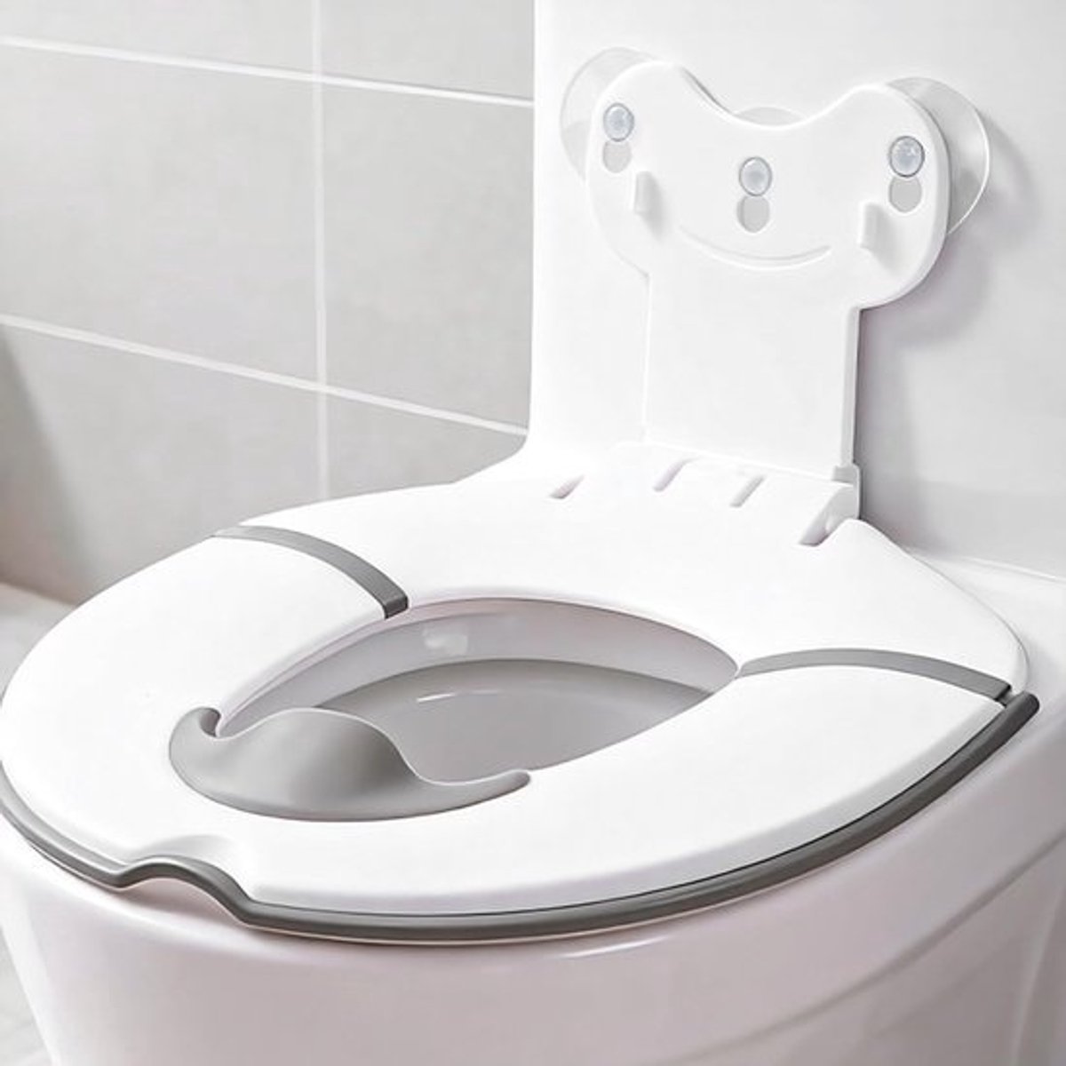 Toiletzitting Kinderen - Opvouwbaar Potje - Reizen en Thuis - Antislip Zuignappen - 30 x 23 cm - Meerkleurig