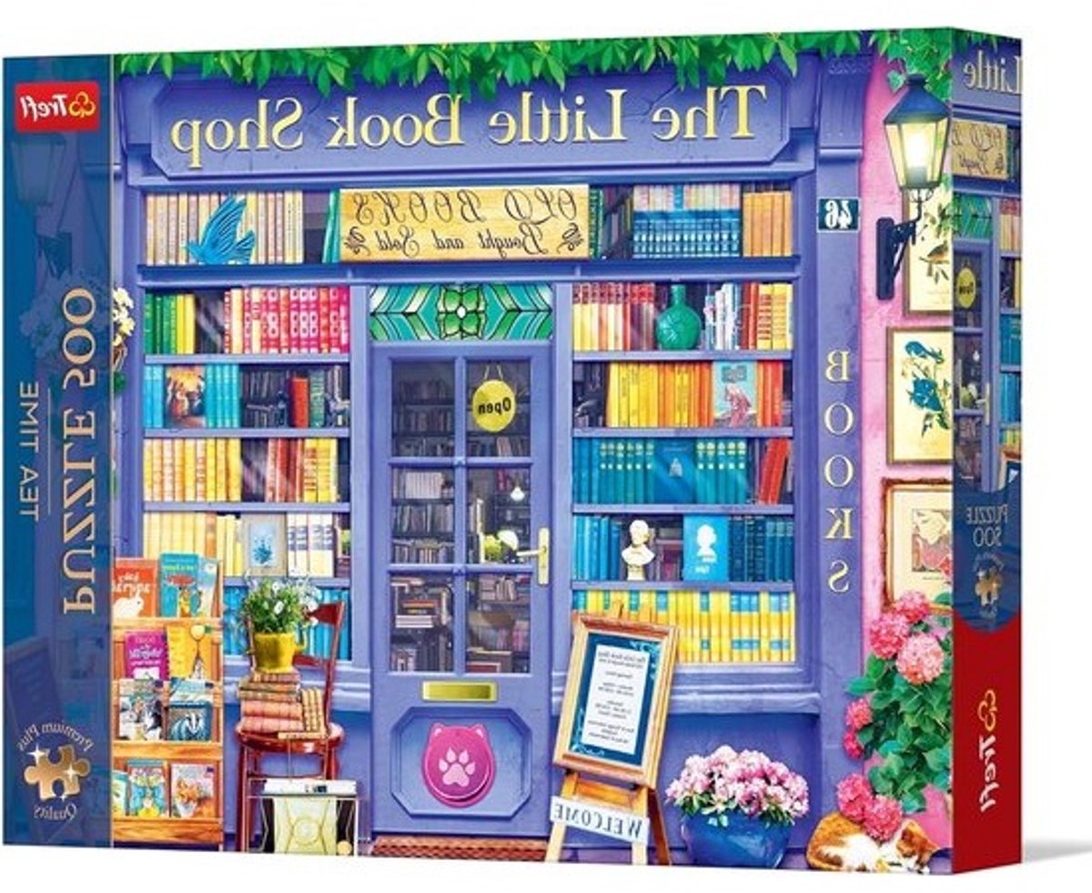 Legpuzzel Boekwinkel - Puzzel Nostalgisch - Ontspanning Thuis - Perfect Passende Stukjes - 480 x 340 mm - Multicolor
