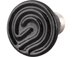 Keramische Warmtelamp - Reptielen Verwarming - Dieren Warm Houden - Geen Licht - 25W - Zwart