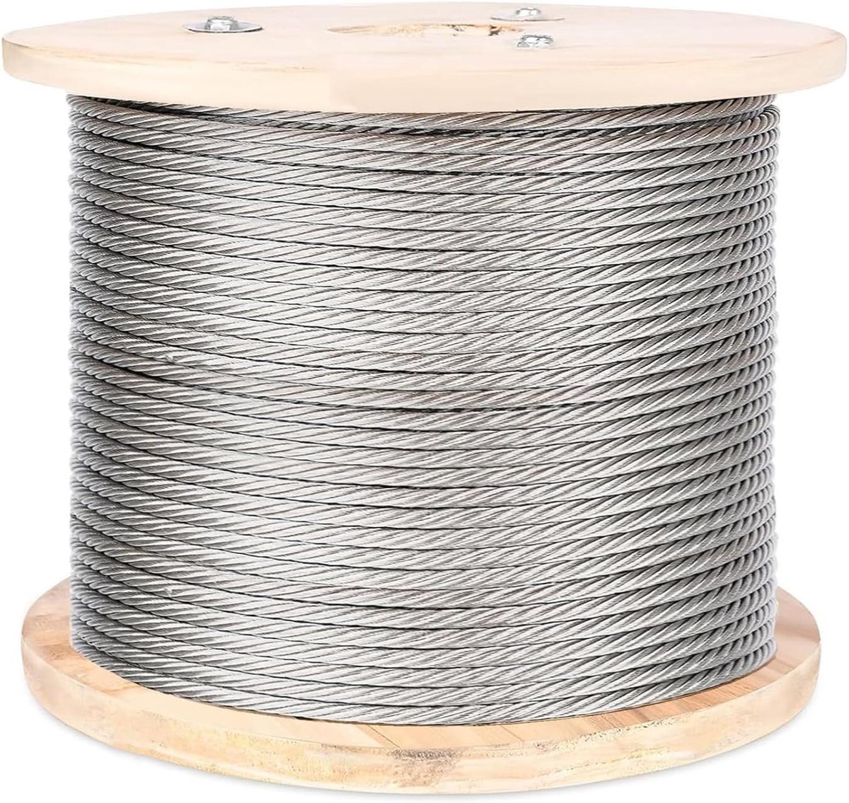 Staalkabel 3mm - Roestvrij staaldraad - Waslijn Installeren - 7x7 Gestrande Constructie - 150 meter - Zilver