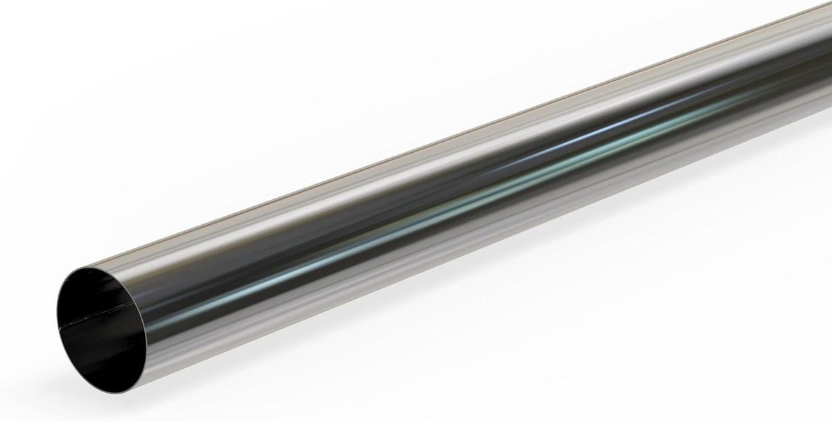 Universele Uitlaatpijp - Uitlaatbuis Pijp - Uitlaatreparatie Auto - OEM Kwaliteit - 100 cm x 70 mm - Zilverkleurig