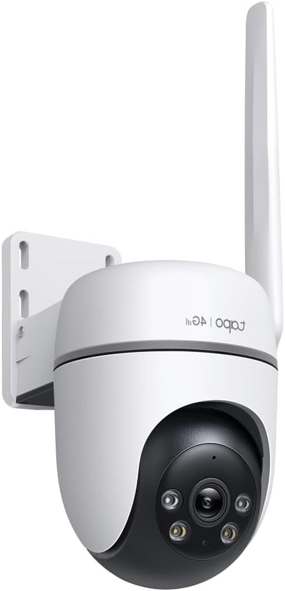 Beveiligingscamera Buiten - 4G Camera - Woning Beveiligen - 360 Graden Dekking - 2MP FHD - Wit