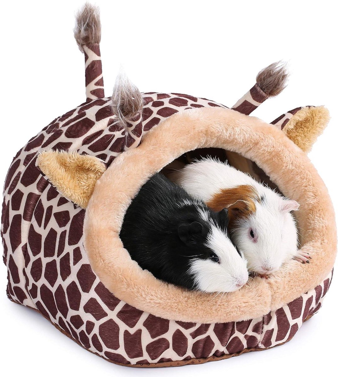 Dierenverblijf Huisje - Schuilplek Knuffel - Kleine Dieren Rust - Verwijderbaar Kussen - XL Formaat - Grijs