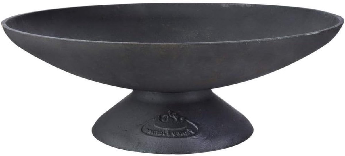 Gietijzeren Vuurschaal - Buitenhaard Laag - Tuin Sfeer - Stabiele Voet - 49.5 cm - Zwart
