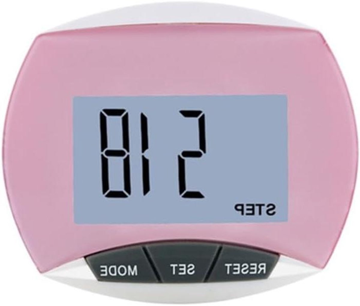 Stappenteller - Activiteitstracker - Dagelijkse Beweging - 3D Tri-Axis Sensor - 6.4 cm - Roze