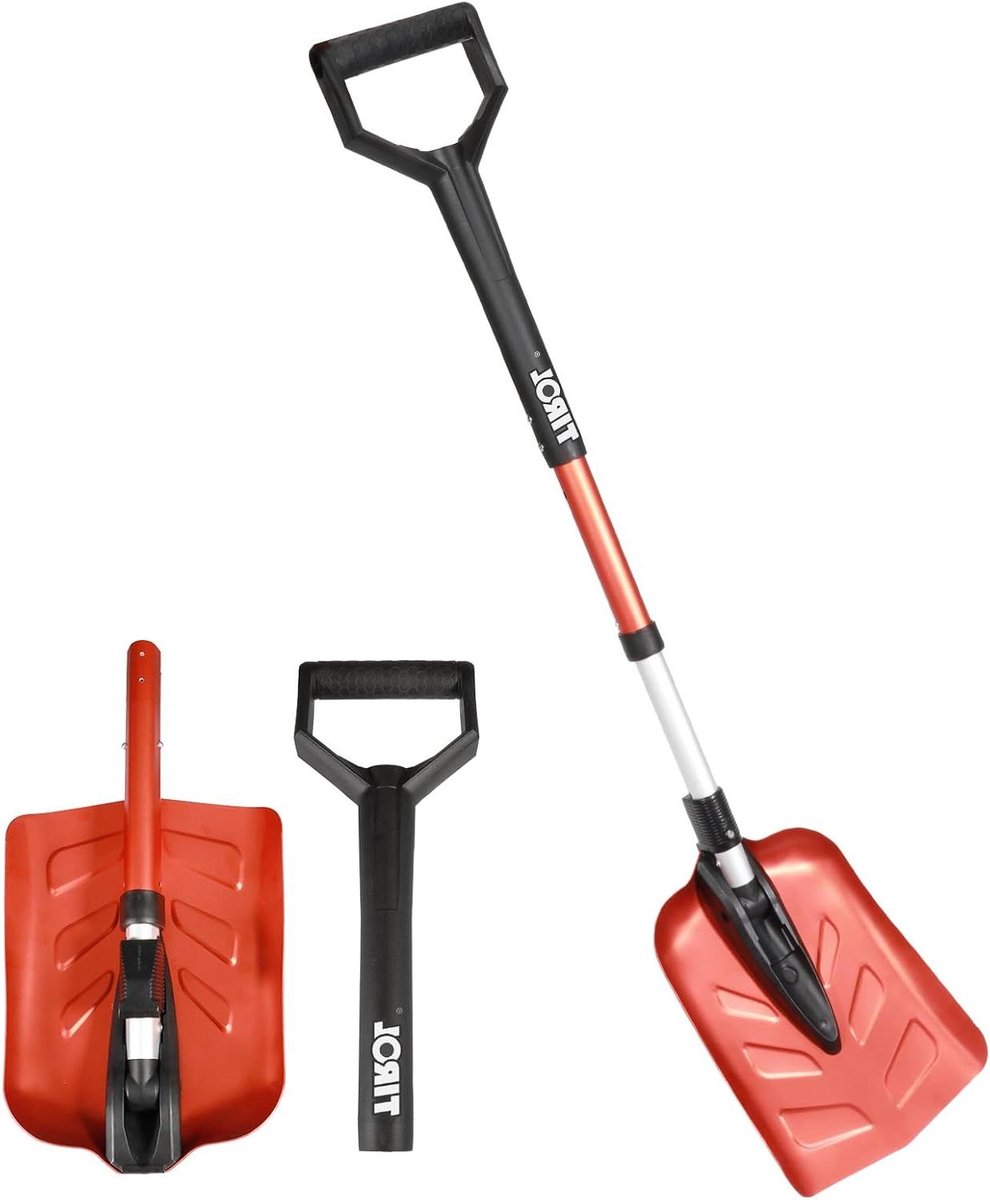 Opvouwbare Sneeuwschop - Auto Schep - Voertuig Vrij Maken - Verstelbare Lengte - 40 Inch - Zilver