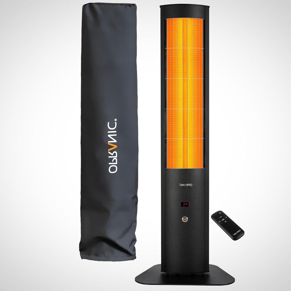 Infrarood Warmtestraler - Terrasverwarmer Buiten - Buiten Zitten - IP65 Waterdicht - 2300 W - Diepzwart
