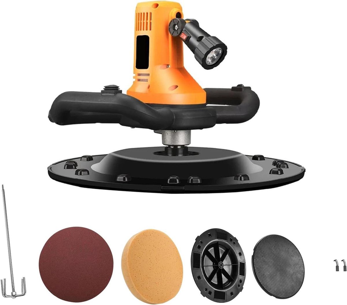 Muurgladmaker Polijstmachine - Afwerkmachine Beton - Muren Afwerken - Variabele Snelheid - 40x40x34 cm - Grijs