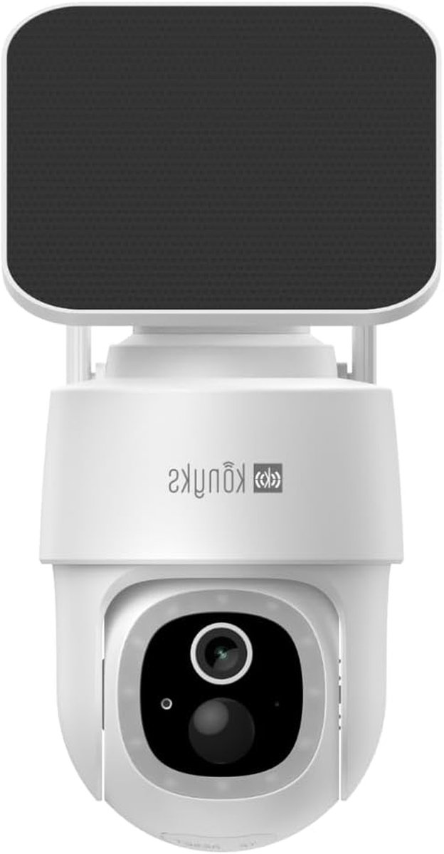 Motorized Outdoor Camera - IP Camera WiFi - Woning Beveiligen - Zonne-energie Permanent Opgeladen - 103 Graden Kijkhoek - Wit