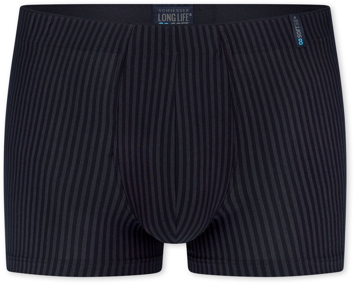 Schiesser Long Life Soft Supermini Heren Onderbroek - blauw zwart