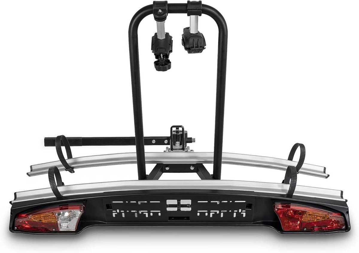 Fietsendrager trekhaak - Fietsdrager auto - Vervoer fietsen - Stalen frame aluminium - 45 kg draagkracht - Meerkleurig