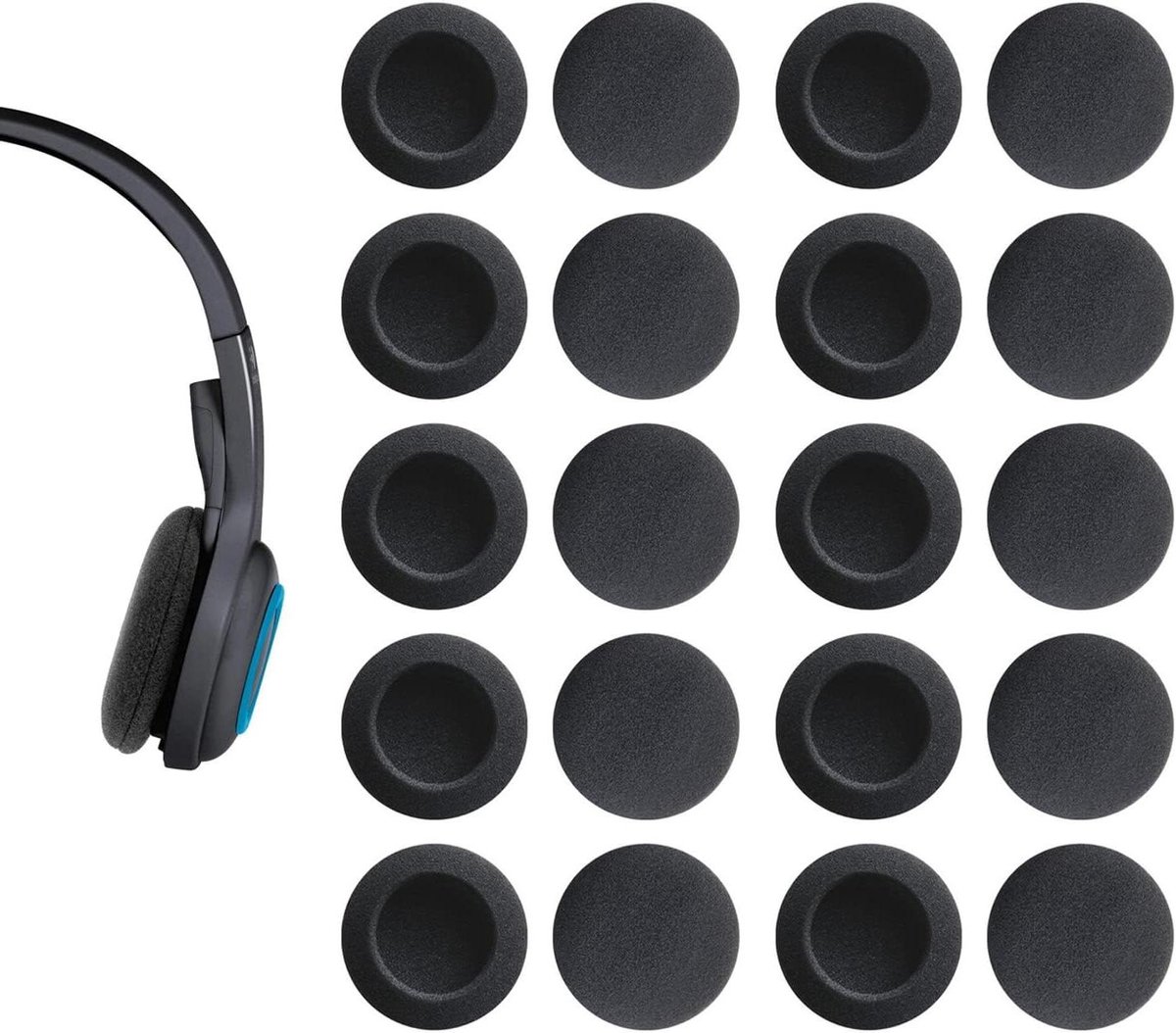 Dailygoods- Hoofdtelefoonkussens 50 mm - Vervangende Oorkussens - Zachte