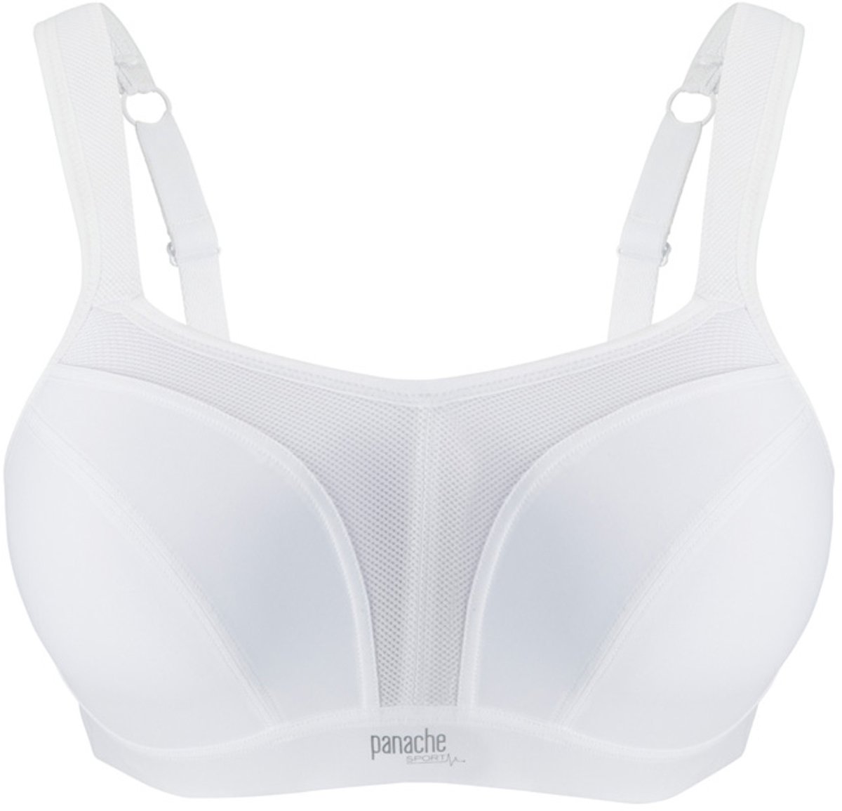 Panache - Power Sport BH met beugel - Wit - 90H