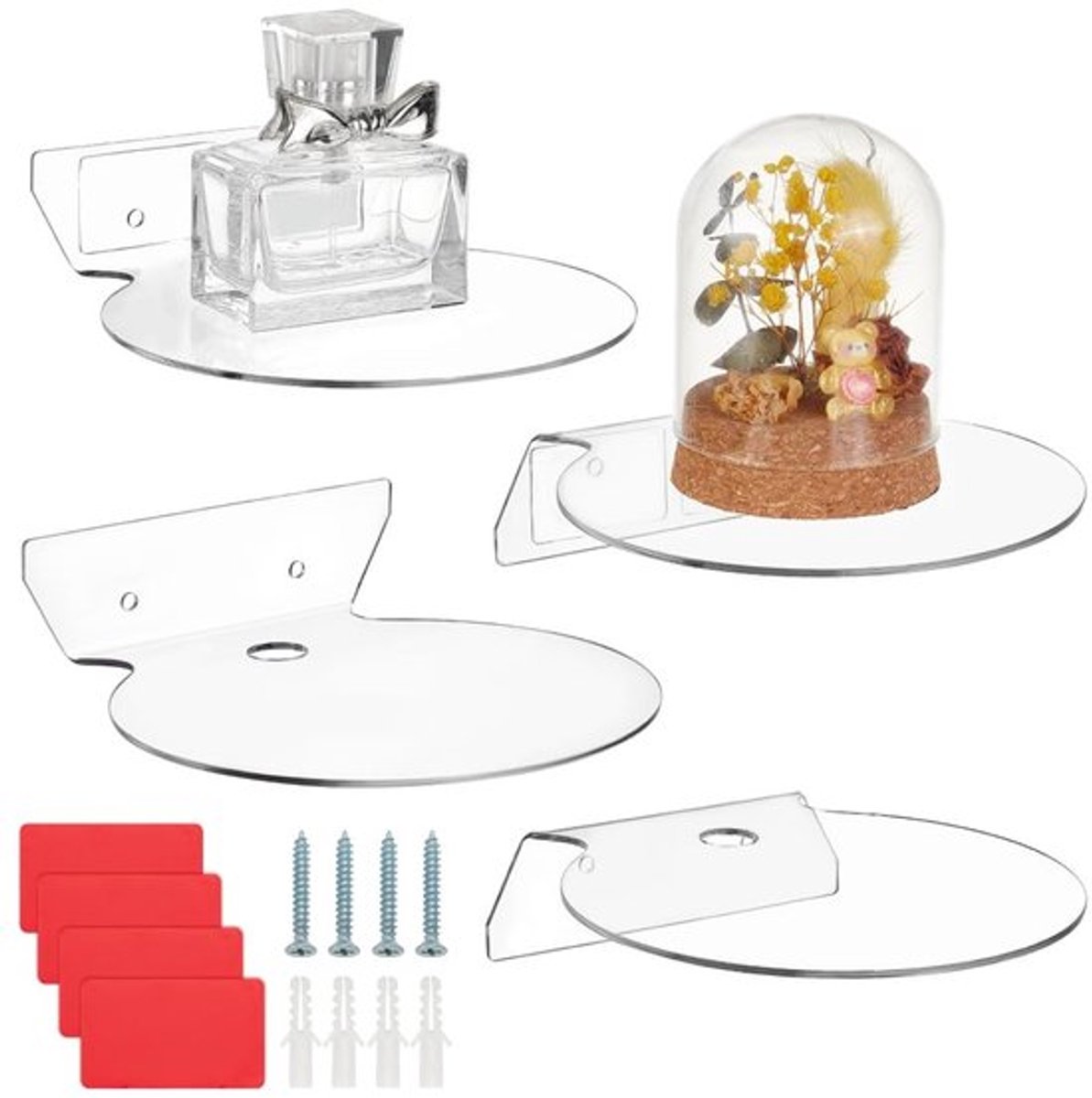 Vt products - Zwevende Acrylplanken - Mini-organizer - 12 cm