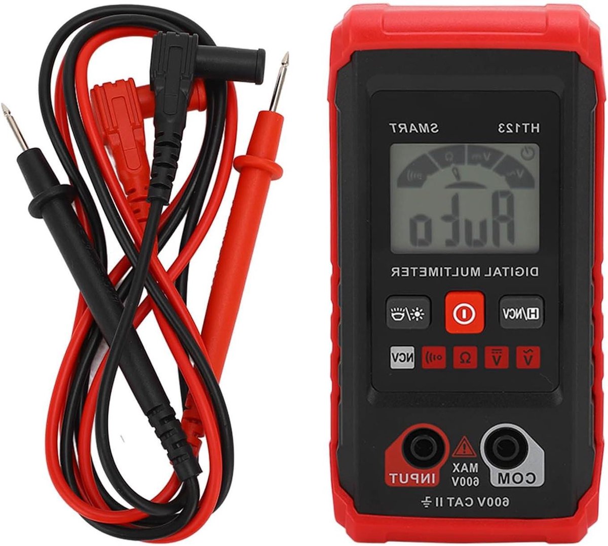 Digitale Multimeter - Voltmeter Tester Ohm Amp - Elektrische Metingen - Contactloze Spanningstest - 4000 Counts - Zwart